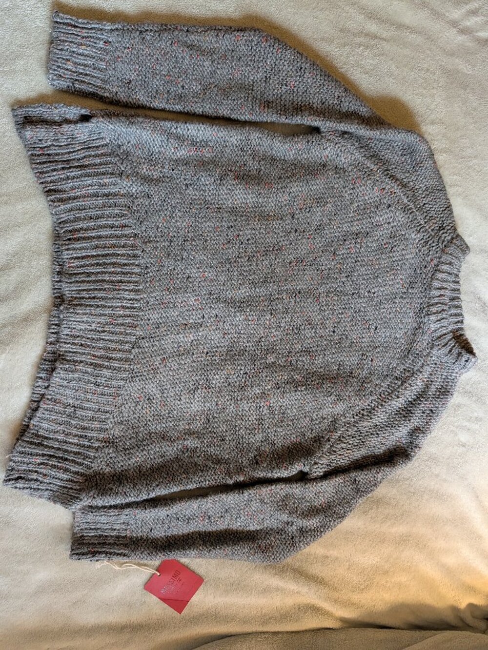 WOMEN'S NEW MOSSIMO SWEATER S Small Pullover Long Sleeve Grey Knit Supply Co